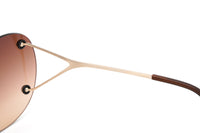 Porsche Design Ladies Butterfly Rimless Gradient Brown Titanium P8621-B-0139-145-V878-E89