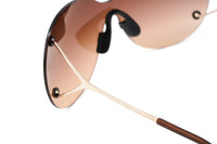 Porsche Design Ladies Butterfly Rimless Gradient Brown Titanium P8621-B-0139-145-V878-E89