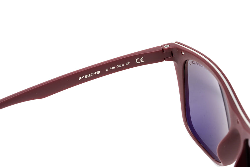 Porsche Design Men Sunglasses Rectangular Aubergine P8648 D