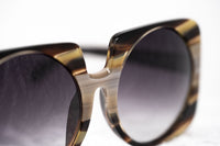 Prabal Gurung Sunglasses Square Dark Horn and Grey