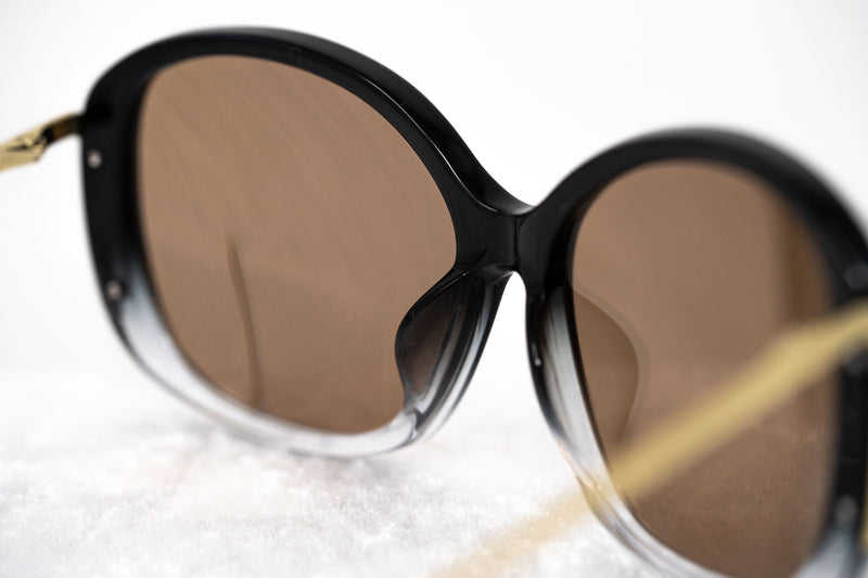 Prabal Gurung Sunglasses Oversized Black and Gold