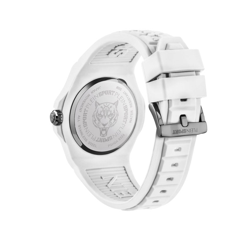 Plein Sport New Fearless Unisex White Silver  Watch PSHDA0324