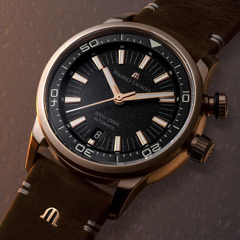 Maurice Lacroix Pontos S Diver Men s Bronze Watch PT6248 BRZ01 330 3 from WatchPilot