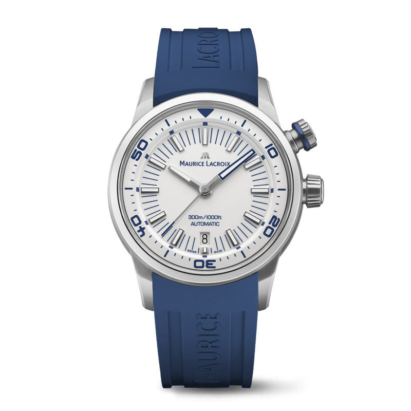 Maurice Lacroix  Pontos S Diver Men's White Blue Watch PT6248-SS00L-130-4