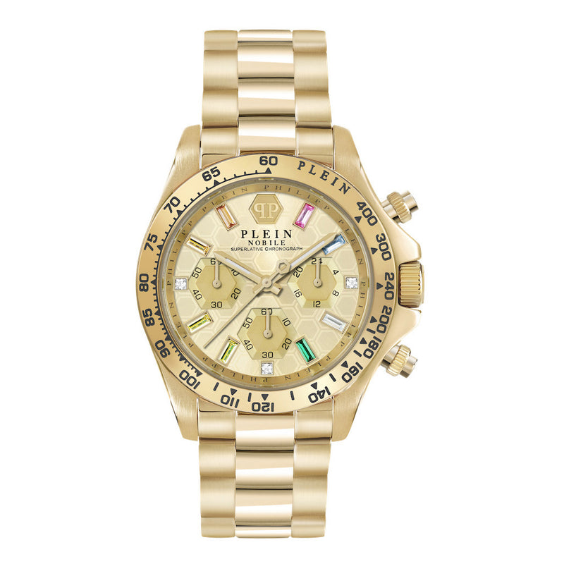 Philipp Plein Rock Couture Ladies  Gold Watch PWSBA0223