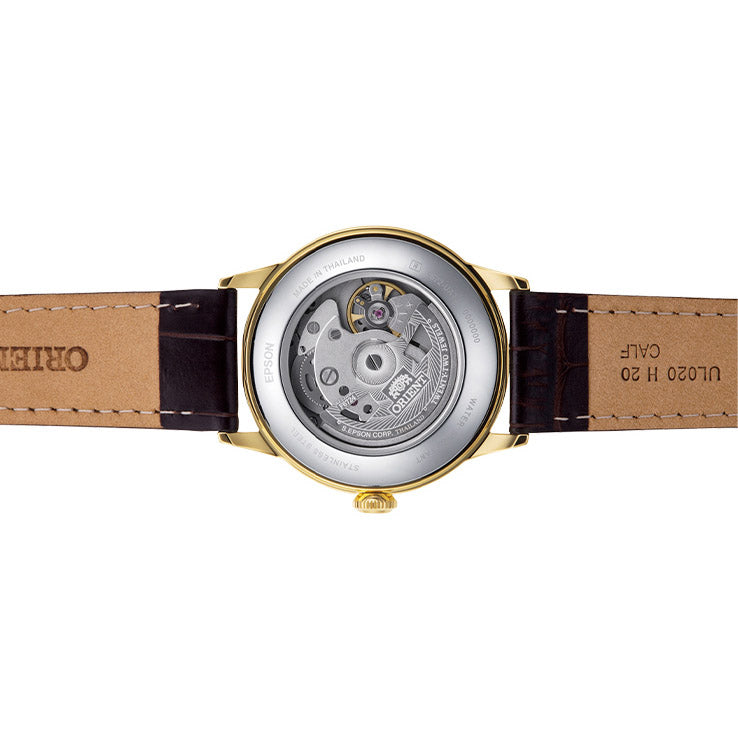 Orient 2nd Generation Bambino Men's Brown Gold Watch RA-AC0M01S30B