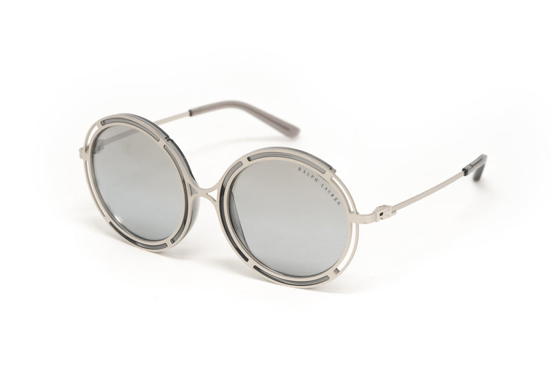 Ralph Lauren Women's Sunglasses Oversized Round Silver RL7060 93516V