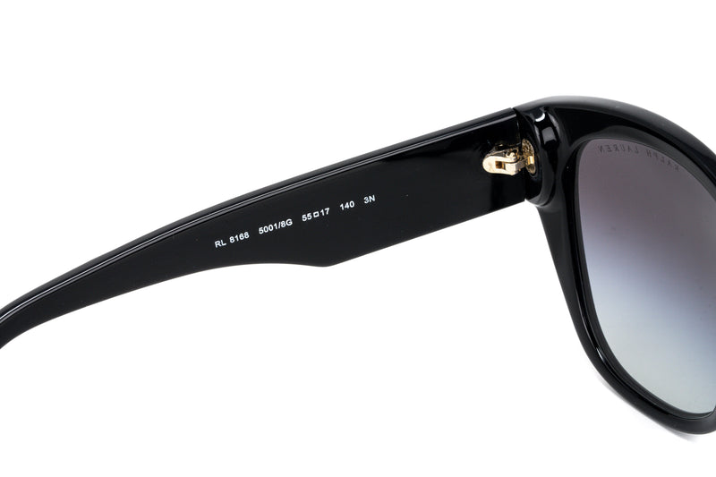 Ralph Lauren Women's Sunglasses Butterfly Black RL8168 50018G