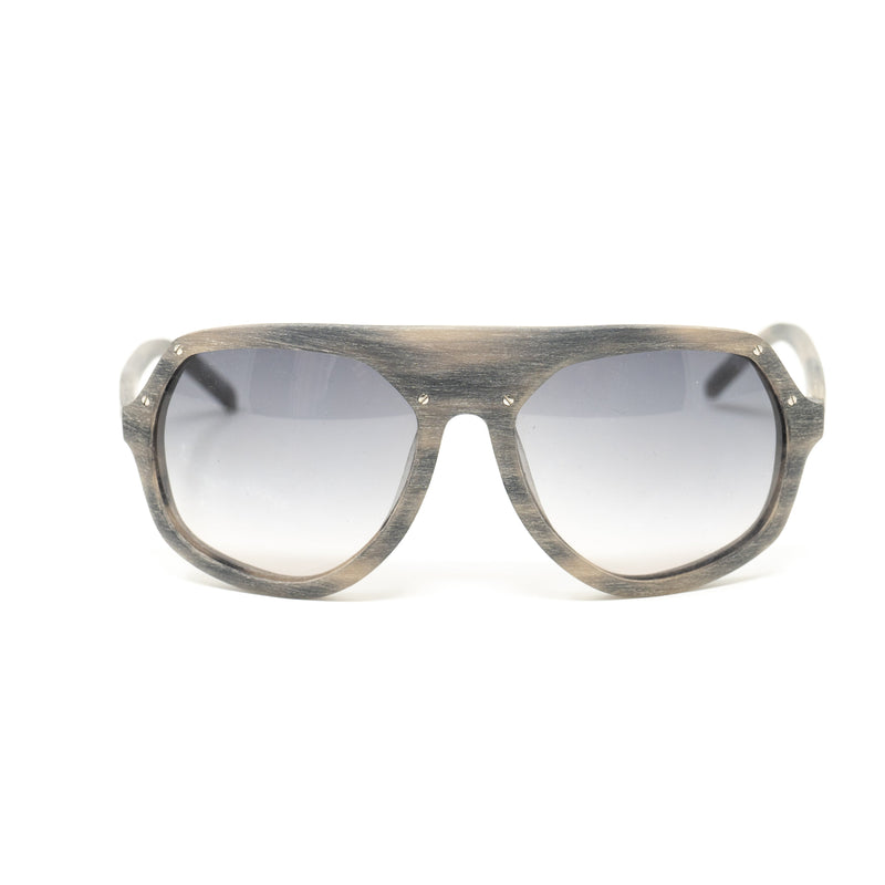 Raf Simons by Linda Farrow - Shield Brown Blue and Grey Lenses