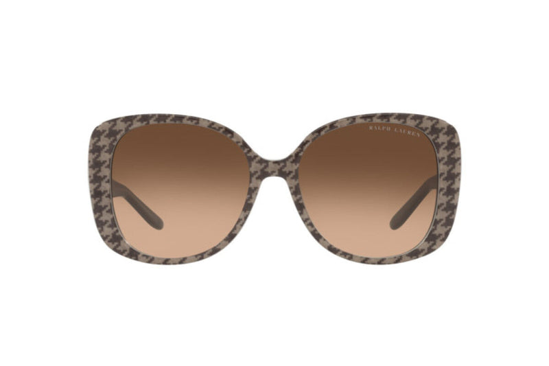 Ralph Lauren Women's Sunglasses Oversized Square Beige Houndstooth RL8196BU 599874