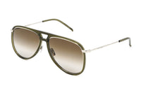 Saint Laurent Unisex Sunglasses Pilot Khaki CLASSIC 11 RIM-005 56