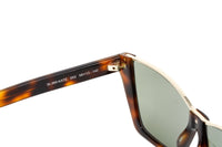 Saint Laurent Women's Sunglasses Rectangular Cat Eye Tortoise SL 369 KATE-002 58