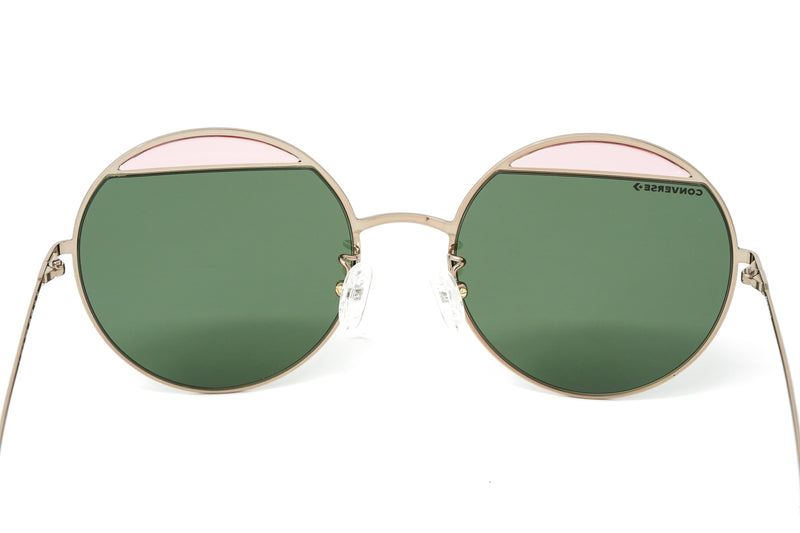 Converse Women's Sunglasses Round Bronze and Green Lenses SCO147 08FE