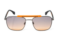 Converse Men's Sunglasses Square Flat Top Matte Grey and Orange SCO224 0627