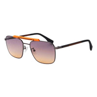 Converse Men's Sunglasses Square Flat Top Matte Grey and Orange SCO224 0627