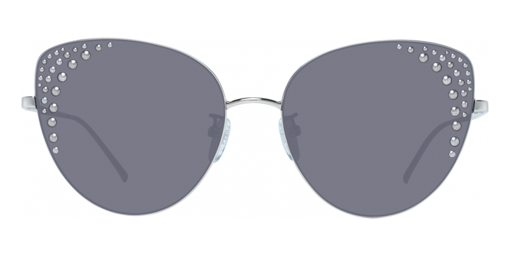 Furla Women's Sunglasses Rimless Cat Eye Silver/Grey SFU180 0579