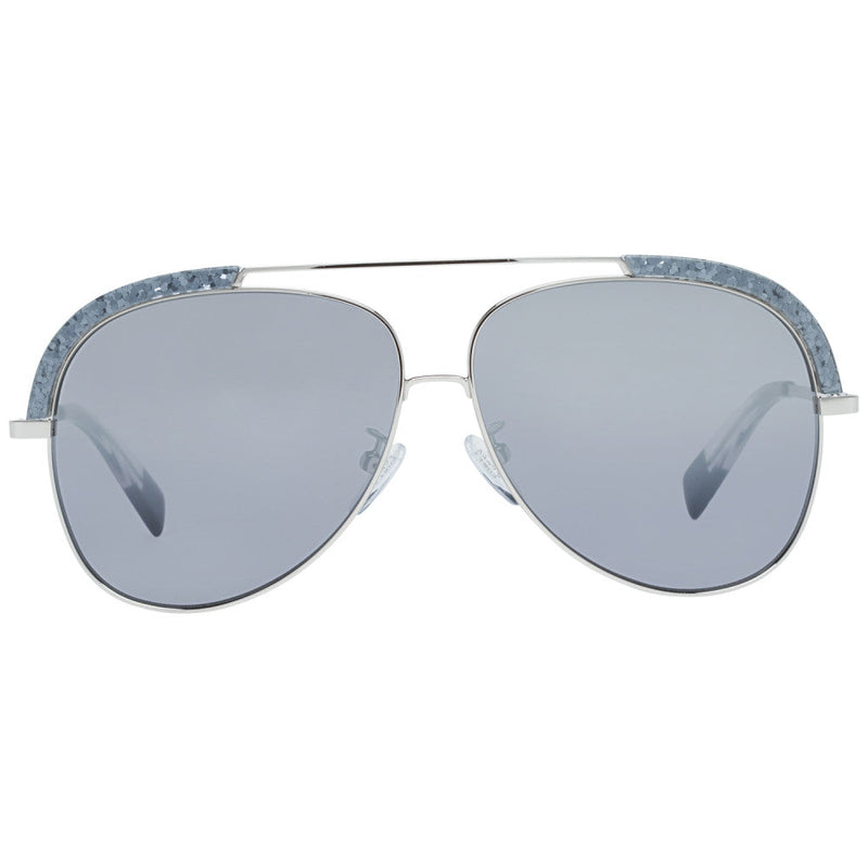 Furla Women's Sunglasses Pilot Silver/Blue SFU284 579X