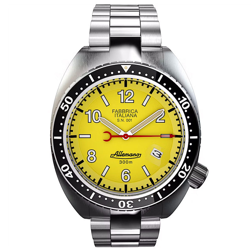 Allemano 1973 Shark Men's Yellow Watch SH-A-1973-P-Y-DP