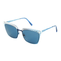 Swarovski Women's Sunglasses Square Browline Blue SK0196/S 92V