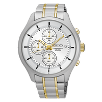 Seiko Chronograph Men's White Watch SKS541P1