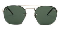 Saint Laurent Men's Sunglasses Irregular Rimless Silver/Green SL 422 004 52