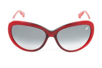 Swarovski Destiny Oversized Women's Sunglasses Red Full Rim Grey SK0067/S 68B