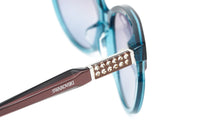 Swarovski Emilia Women's Sunglasses Oversized Oval Blue SK0081-F/S 89T