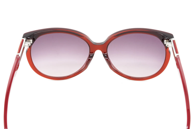 Swarovski Emilia Women's Sunglasses Oversized Oval Cat Eye Burgundy SK0081-F 71T