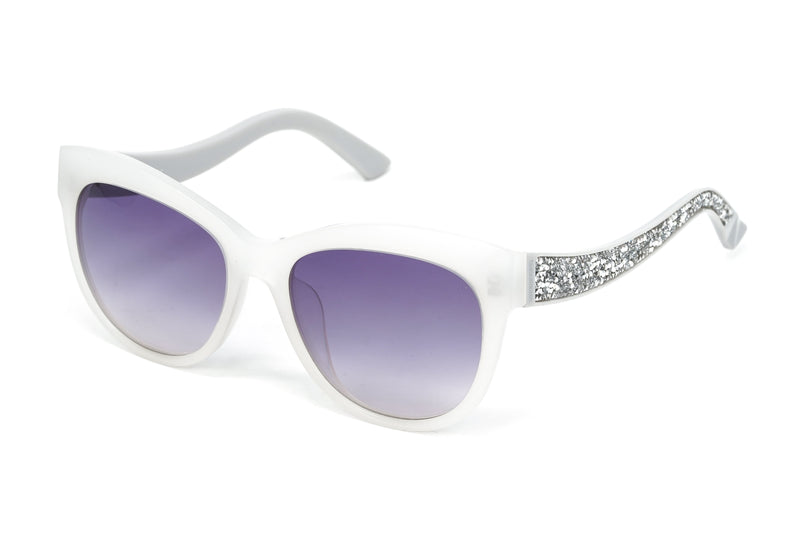 Swarovski Women's Fabulous Sunglasses Oval Cat Eye Translucent Grey SK0110-F/S 21B