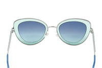 Swarovski Women's Sunglasses Cat Eye Green Blue SK0144/S 14W