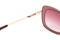 Swarovski Women's Sunglasses Square Cat Eye Burgundy SK0145/S 69Z