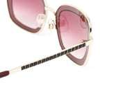 Swarovski Women's Sunglasses Square Cat Eye Burgundy SK0145/S 69Z