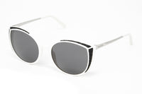 Swarovski Women's Sunglasses Oval Cat Eye White SK0168/S 21A