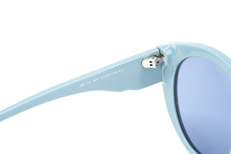 Swarovski Women's Sunglasses Round Cat Eye Blue SK0174 84V