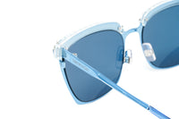 Swarovski Women's Sunglasses Square Browline Blue SK0196/S 92V