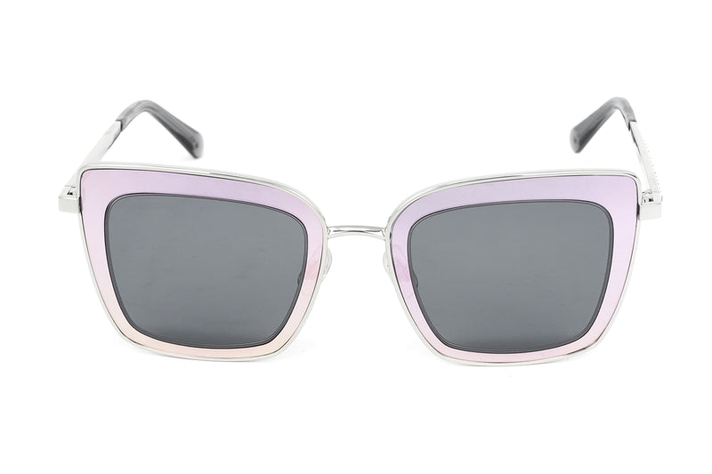 Swarovski Women's Sunglasses Square Cat Eye Mirror Pink SK0198/S 16A