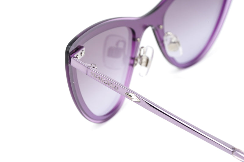 Swarovski Women's Sunglasses Cat Eye Purple Gradient Purple/Grey SK0200/S 81T