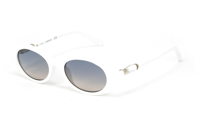 Swarovski Women's Sunglasses Oval Slim White SK0258/S 21W