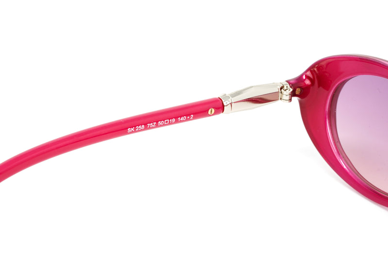 Swarovski Women's Sunglasses Oval Translucent Fuchsia Pink SK0258/S 75Z