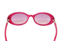 Swarovski Women's Sunglasses Oval Translucent Fuchsia Pink SK0258/S 75Z