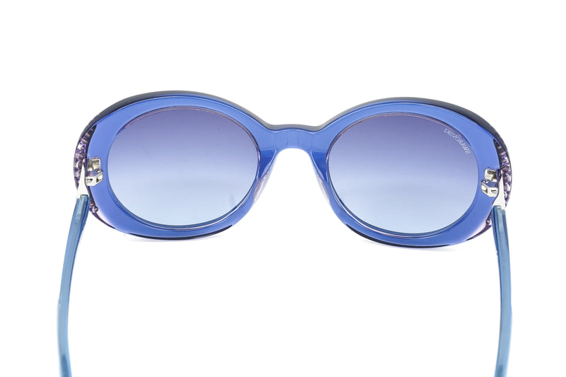 Swarovski Women's Sunglasses Oval Translucent Blue SK0281/S 92W