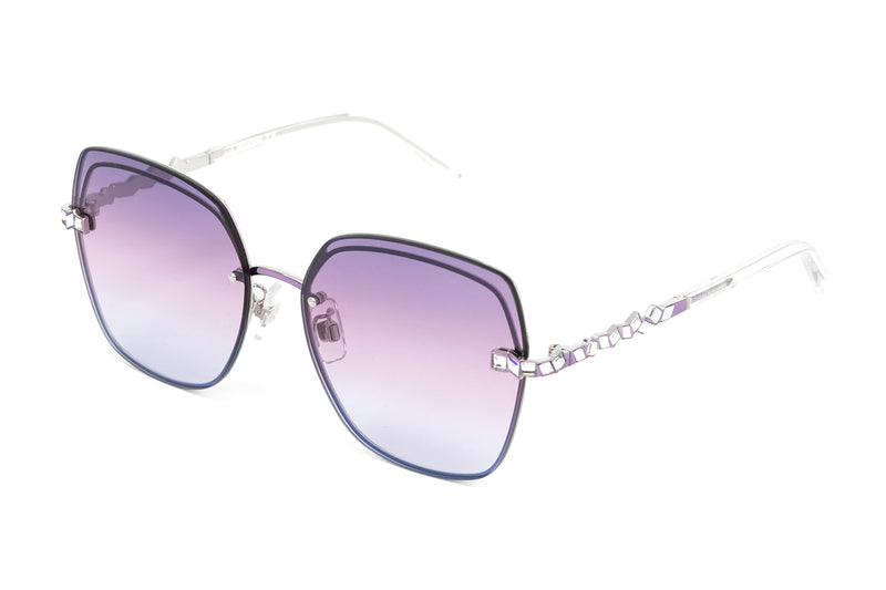 Swarovski Women's Sunglasses Square Gradient Purple SK0287-D/S 83Z