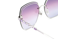 Swarovski Women's Sunglasses Square Gradient Purple SK0287-D/S 83Z