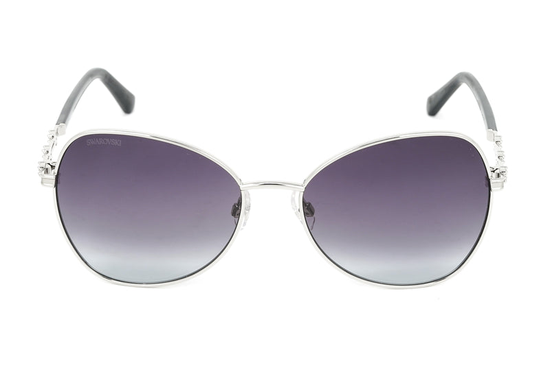 Swarovski Women's Sunglasses Butterfly Pilot Dark Grey SK0290/S 16B