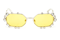 Swarovski Women's Sunglasses Irregular Yellow Mirrored SK0376/S 32G