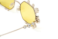 Swarovski Women's Sunglasses Irregular Yellow Mirrored SK0376/S 32G