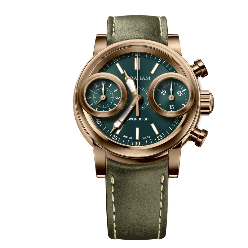 Graham Swordfish Chronograph Green Bronze Watch 2SXAK.G01A