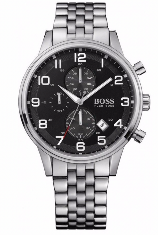 BOSS Mens Watch Black Chronograph Stainless Steel Watch HB1512446