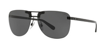 Ralph Lauren Men's Sunglasses Rimless Browline Black RL7062 570587