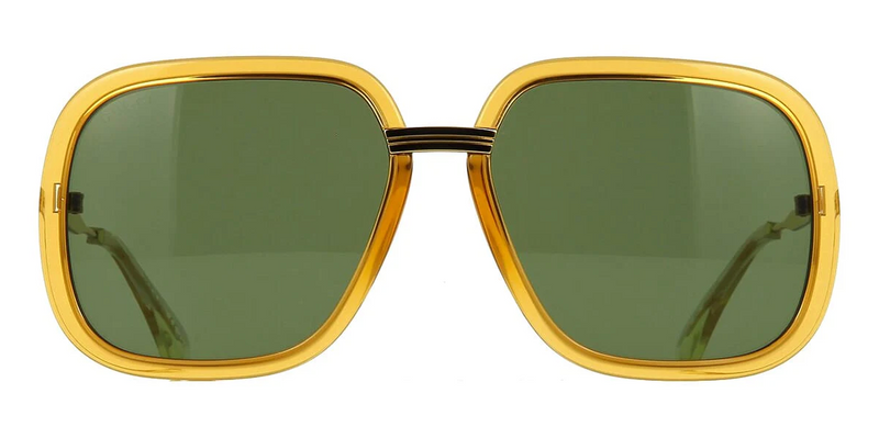 Gucci Unisex Sunglasses Oversized Pilot Gold Brown GG0905S-003 60